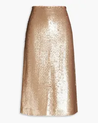 Zimmermann Sequined mesh midi skirt - Metallic Metallic