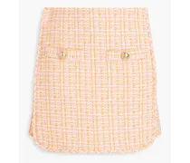 Tweed mini skirt - Orange