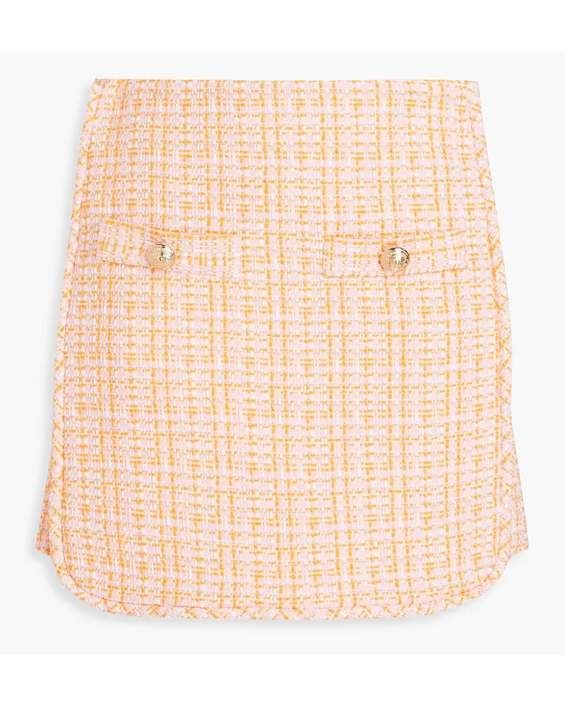 Maje Tweed mini skirt - Orange Orange