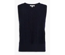 Cable-knit vest - Blue