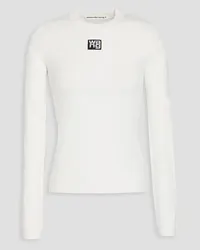 Alexander Wang Appliquéd jersey top - White White