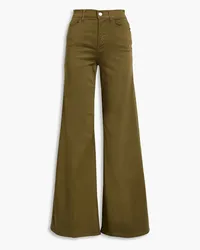 Frame Denim Le Palazzo high-rise wide-leg jeans - Green Green