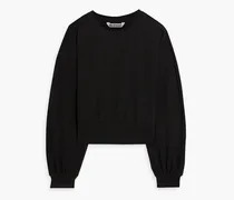 Sasha cotton-blend jersey sweatshirt - Black