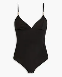 Stella McCartney Chain-embellished stretch-jersey bodysuit - Black Black