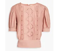 Bacary cutout broderie anglaise top - Pink