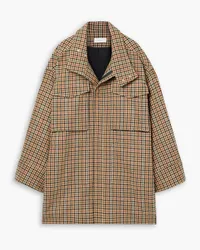 A.L.C. Micah oversized houndstooth wool-blend coat - Brown Brown