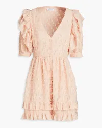 Hofmann Copenhagen Nellie ruffled fil coupé mini dress - Pink Pink