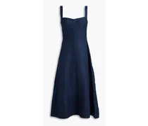 Rachel linen midi dress - Blue