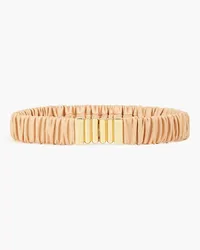 Sandro Gathered leather belt - Neutral Neutral