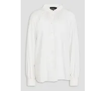 Crepe de chine blouse - White