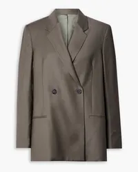 Totême Double-breasted wool blazer - Neutral Neutral