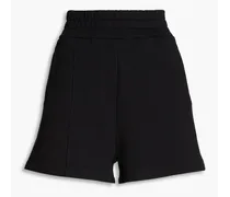 Cotton-fleece shorts - Black