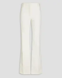 Frame Denim Le High Flare stretch-cotton flared pants - White White