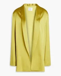 GALVAN Satin-crepe blazer - Yellow Yellow