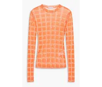 Printed mesh top - Orange