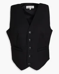 Alex Mill Wool-blend gabardine vest - Black Black