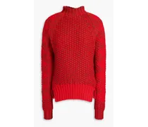 Wool turtleneck sweater - Red