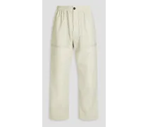 Somers cotton-blend pants - White