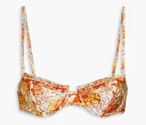 Andie floral-print underwired bikini top - Multicolor