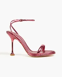 Alexandre Birman Teresa metallic leather sandals - Pink Pink