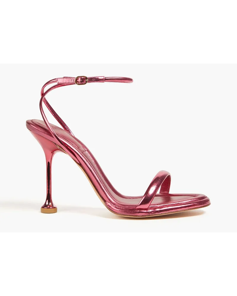 Alexandre Birman Teresa metallic leather sandals - Pink Pink