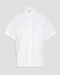 Stella Nova Tessie checked seersucker shirt - White White