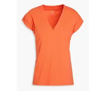 Le Mid Rise Pima cotton-jersey T-shirt - Orange