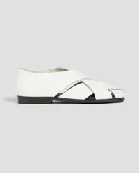 By Malene Birger Franza pebbled-leather flats - White White