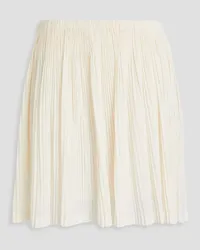 Jil Sander Pleated cotton-blend skirt - White White