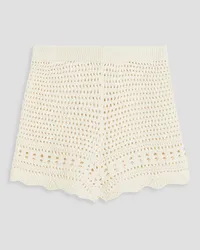 Solid and Striped The Nolan crocheted cotton shorts - White White