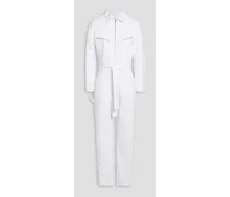 Flories denim jumpsuit - White