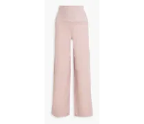 Auriel cotton-voile wide-leg pants - Pink