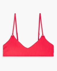 Melissa Odabash Vienna ribbed bikini top - Red Red