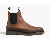Geyser burnished-leather Chelsea boots - Brown