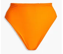 Poppy high-rise bikini briefs - Orange