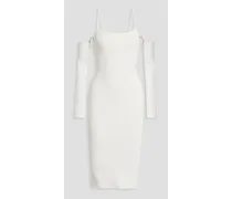 Alice Olivia - Evia ribbed jersey dress - White