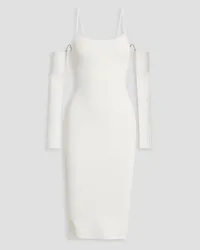 Alice + Olivia Alice Olivia - Evia ribbed jersey dress - White White