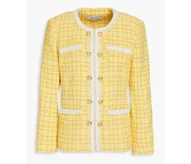 Cotton-blend tweed jacket - Yellow