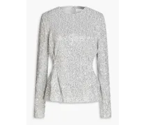 Glory sequined knitted top - Metallic
