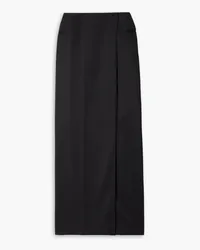 Brioni Barathea Gaia wool maxi wrap skirt - Black Black