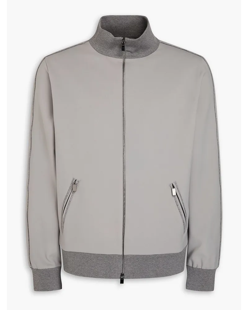 Canali Stretch-jersey jacket - Gray Gray