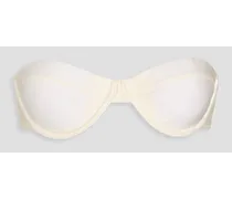 The Maisie underwired bandeau bikini top - White
