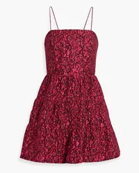 Alice + Olivia Alice Olivia - Jamila tiered floral-jacquard mini dress - Pink Pink