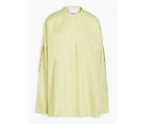 Oversized cotton-poplin shirt - Green