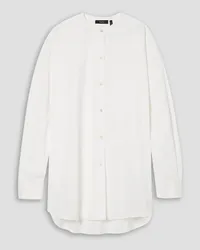 Theory Oversized cotton-poplin shirt - White White