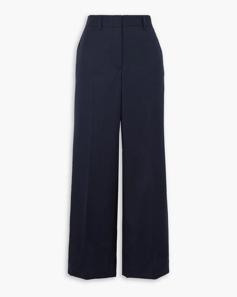 Brioni Wool-twill straight-leg pants - Blue Blue