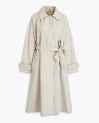 Officine Generale Ophelia pleated twill raincoat - Neutral Neutral