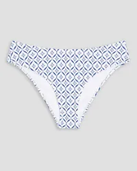 Heidi Klein Capri printed mid-rise bikini briefs - White White