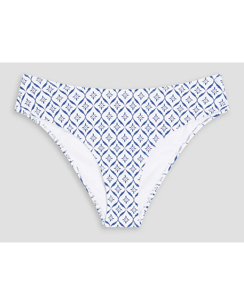 Heidi Klein Capri printed mid-rise bikini briefs - White White