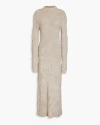 Autumn Cashmere Donegal knitted maxi dress - Neutral Neutral